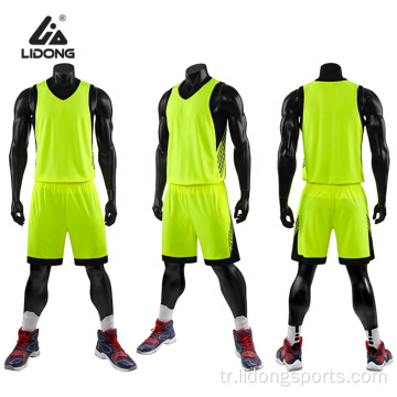 Takım için özelleştirilmiş tasarım basketbol giyim üniforması